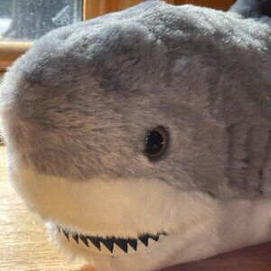 Realistic Plush Great White Shark Stuffed Animal Toy 17" Destination Nation